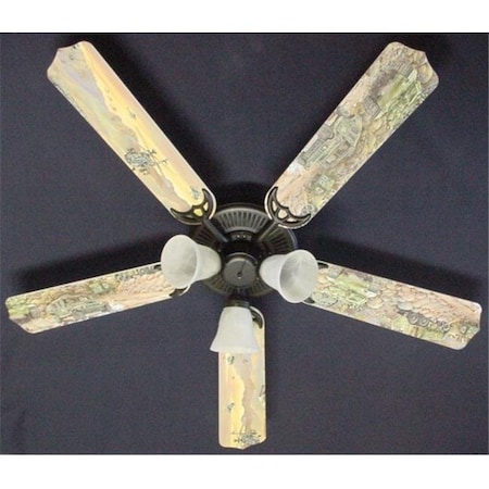 Ceiling Fan Designers Ceiling Fan Designers 52FAN-KIDS-ATMH Army Tanks Military Helicopter Ceiling Fan 52 in. 52FAN-KIDS-ATMH